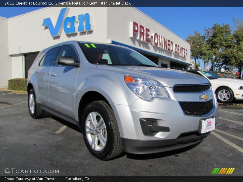 Silver Ice Metallic / Light Titanium/Jet Black 2011 Chevrolet Equinox LS