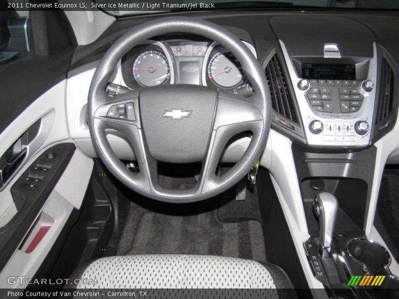 Silver Ice Metallic / Light Titanium/Jet Black 2011 Chevrolet Equinox LS