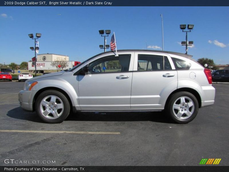 Bright Silver Metallic / Dark Slate Gray 2009 Dodge Caliber SXT