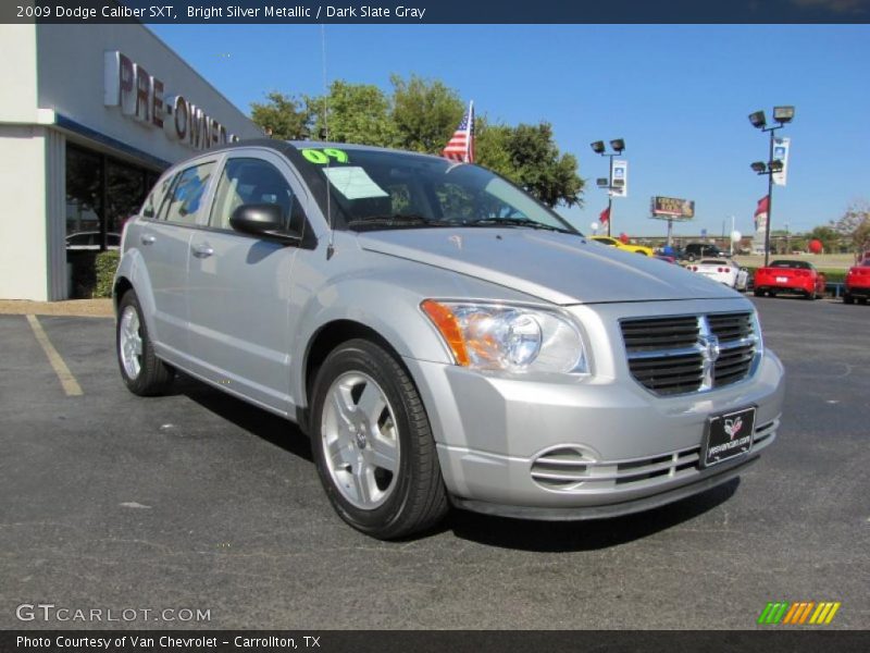 Bright Silver Metallic / Dark Slate Gray 2009 Dodge Caliber SXT