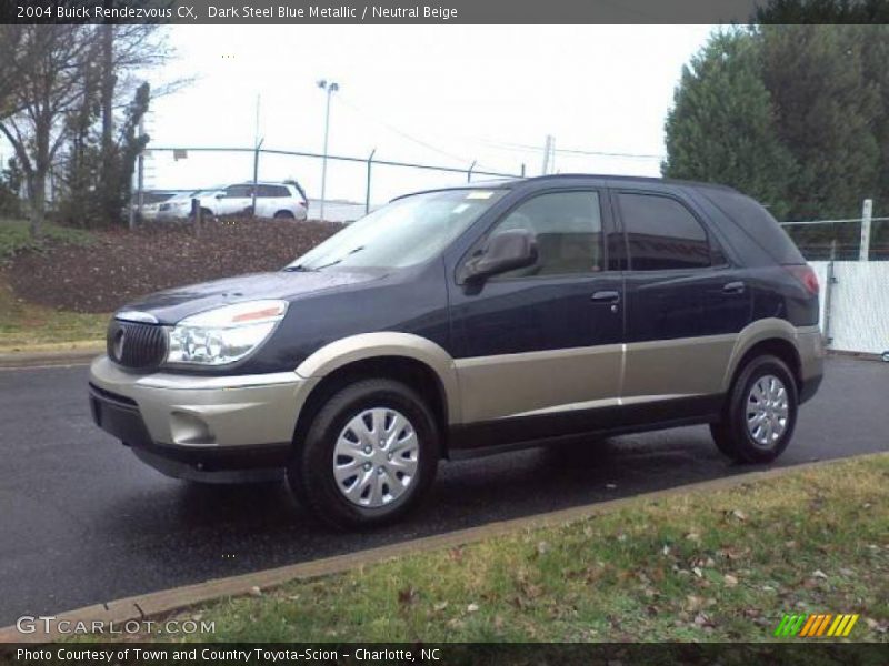 Dark Steel Blue Metallic / Neutral Beige 2004 Buick Rendezvous CX