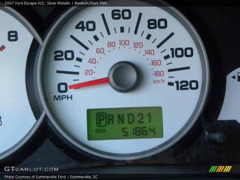 Silver Metallic / Medium/Dark Flint 2007 Ford Escape XLS