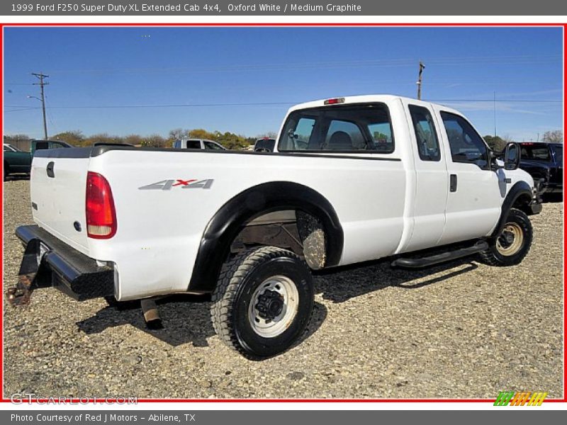 Oxford White / Medium Graphite 1999 Ford F250 Super Duty XL Extended Cab 4x4