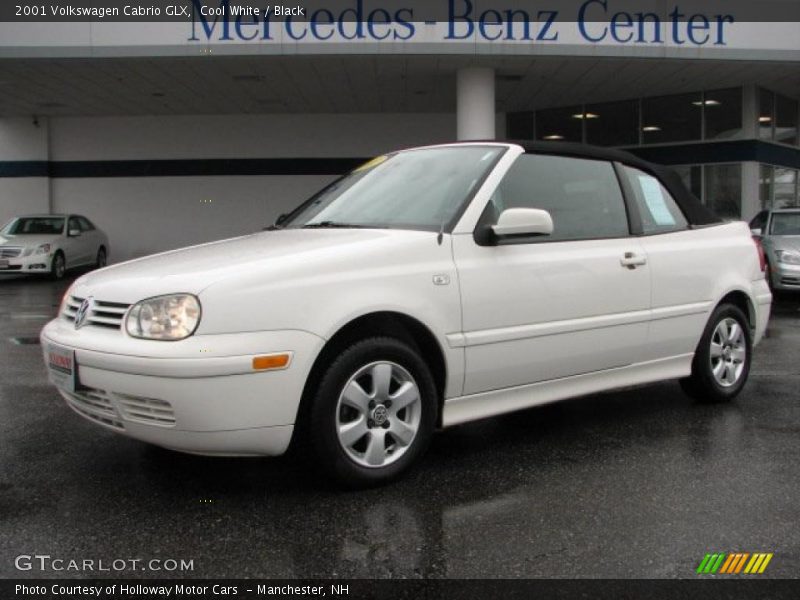 Cool White / Black 2001 Volkswagen Cabrio GLX