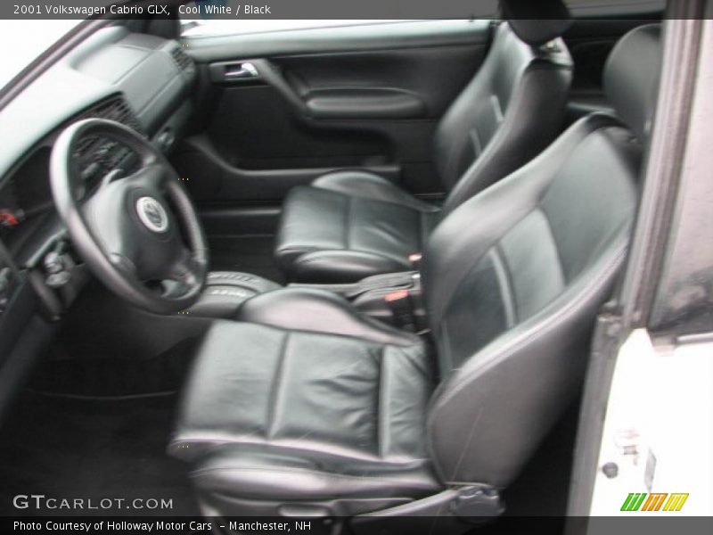 Cool White / Black 2001 Volkswagen Cabrio GLX