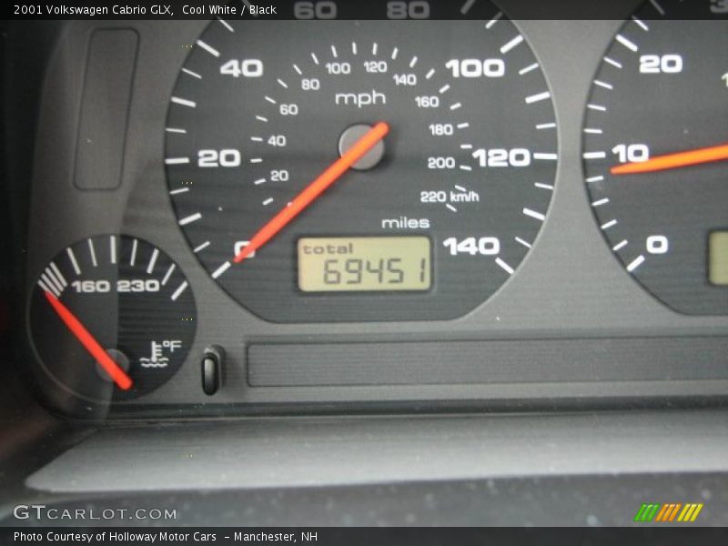 Cool White / Black 2001 Volkswagen Cabrio GLX
