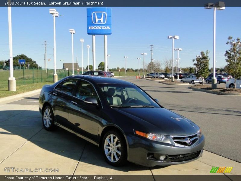 Carbon Gray Pearl / Parchment 2008 Acura TSX Sedan
