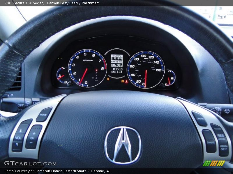 Carbon Gray Pearl / Parchment 2008 Acura TSX Sedan