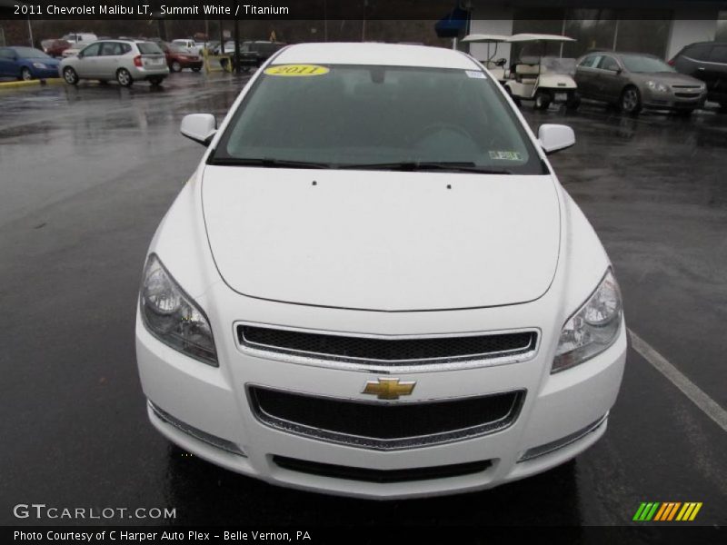 Summit White / Titanium 2011 Chevrolet Malibu LT
