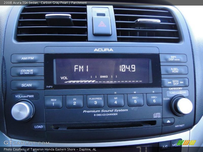 Carbon Gray Pearl / Parchment 2008 Acura TSX Sedan