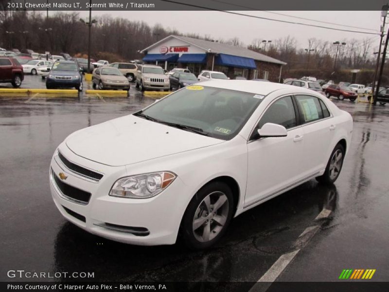 Summit White / Titanium 2011 Chevrolet Malibu LT