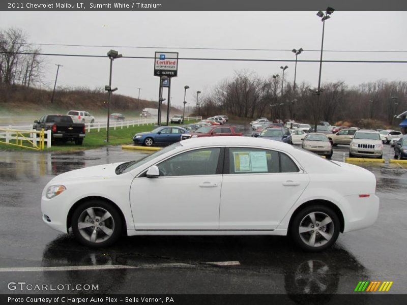 Summit White / Titanium 2011 Chevrolet Malibu LT