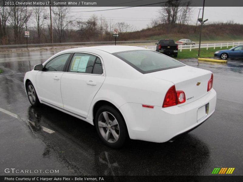 Summit White / Titanium 2011 Chevrolet Malibu LT