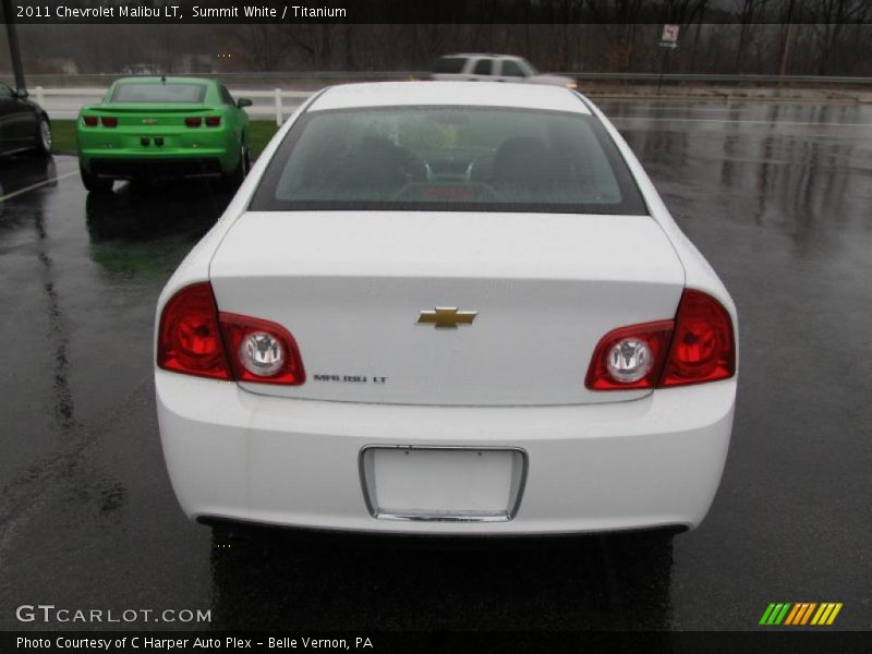 Summit White / Titanium 2011 Chevrolet Malibu LT