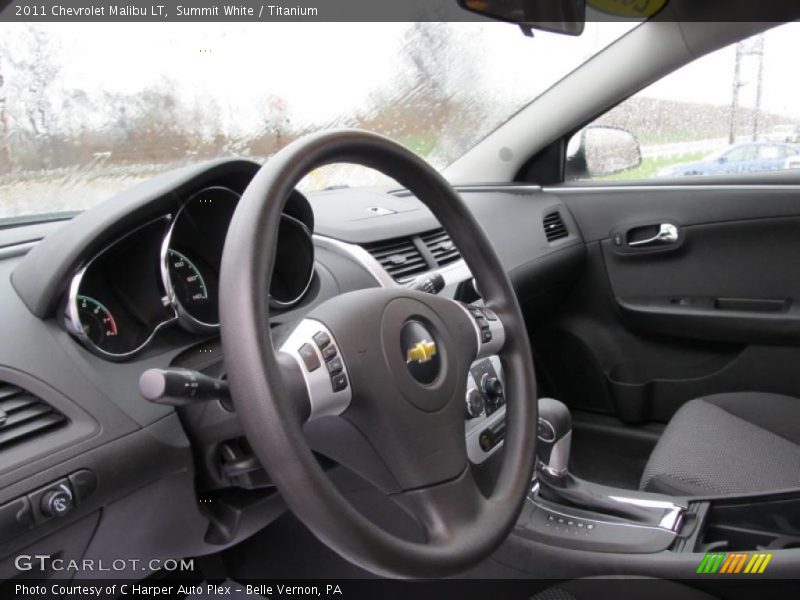 Summit White / Titanium 2011 Chevrolet Malibu LT