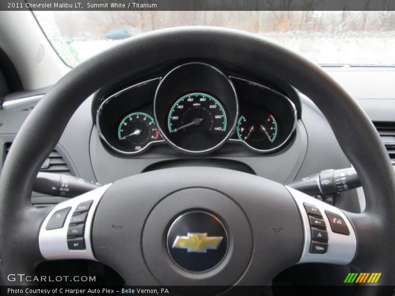 Summit White / Titanium 2011 Chevrolet Malibu LT