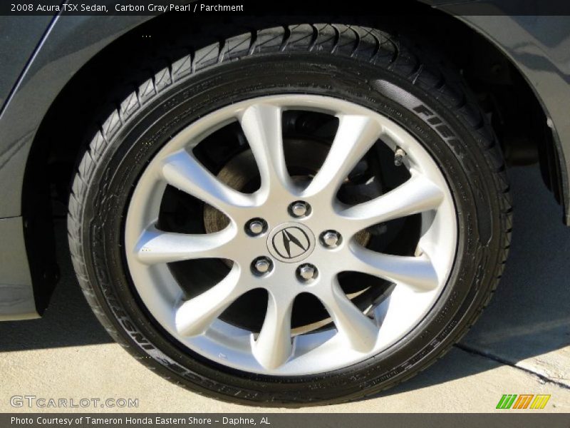 Carbon Gray Pearl / Parchment 2008 Acura TSX Sedan