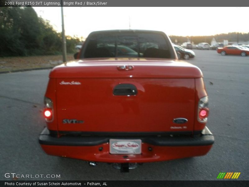 Bright Red / Black/Silver 2003 Ford F150 SVT Lightning