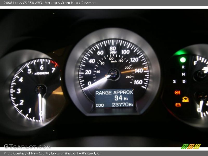 Verdegris Green Mica / Cashmere 2008 Lexus GS 350 AWD