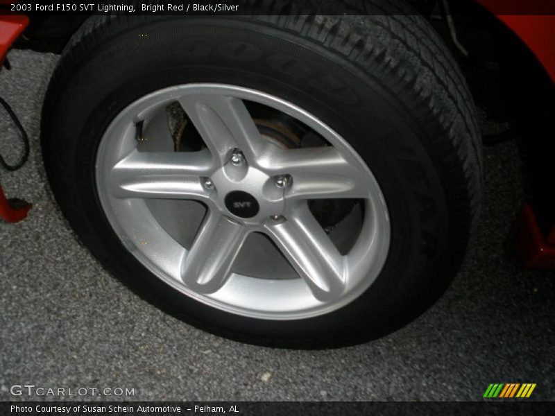 Bright Red / Black/Silver 2003 Ford F150 SVT Lightning