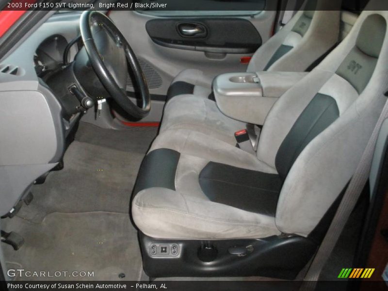 2003 F150 SVT Lightning Black/Silver Interior