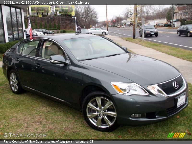 Verdegris Green Mica / Cashmere 2008 Lexus GS 350 AWD