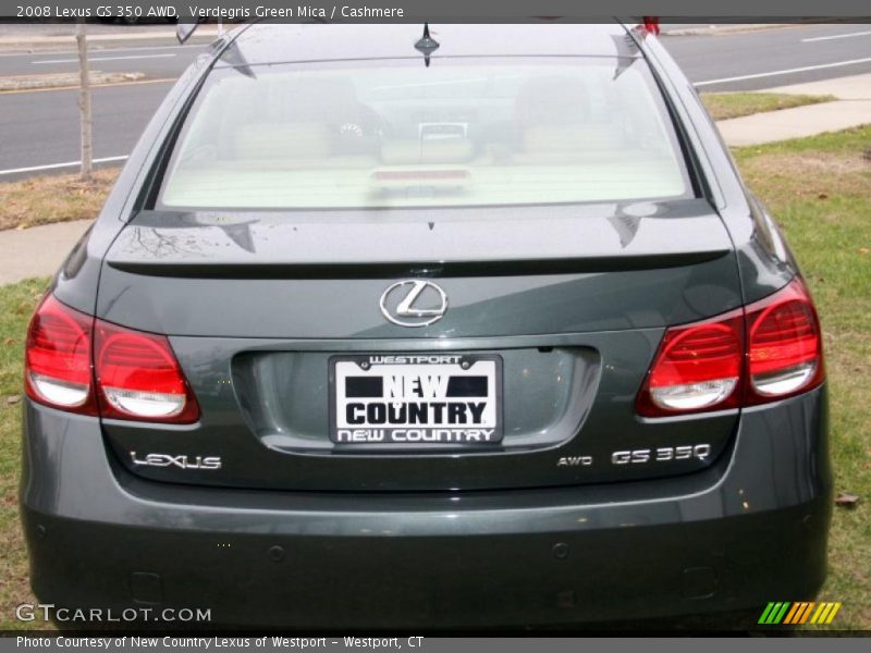 Verdegris Green Mica / Cashmere 2008 Lexus GS 350 AWD