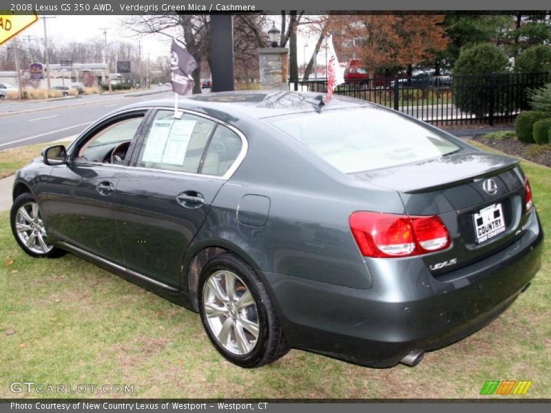 Verdegris Green Mica / Cashmere 2008 Lexus GS 350 AWD