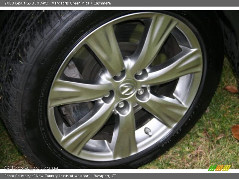 Verdegris Green Mica / Cashmere 2008 Lexus GS 350 AWD