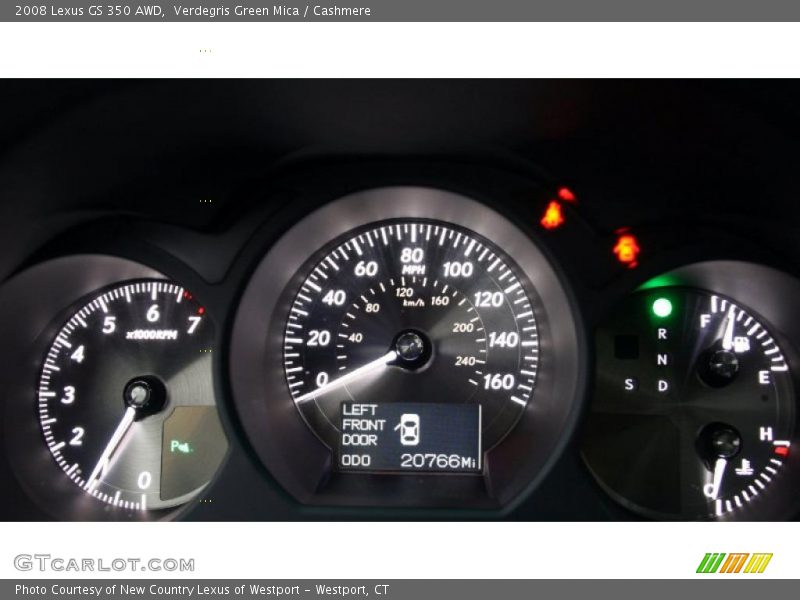 Verdegris Green Mica / Cashmere 2008 Lexus GS 350 AWD