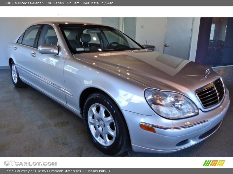 Brilliant Silver Metallic / Ash 2002 Mercedes-Benz S 500 Sedan
