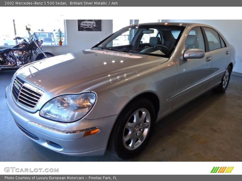 Brilliant Silver Metallic / Ash 2002 Mercedes-Benz S 500 Sedan