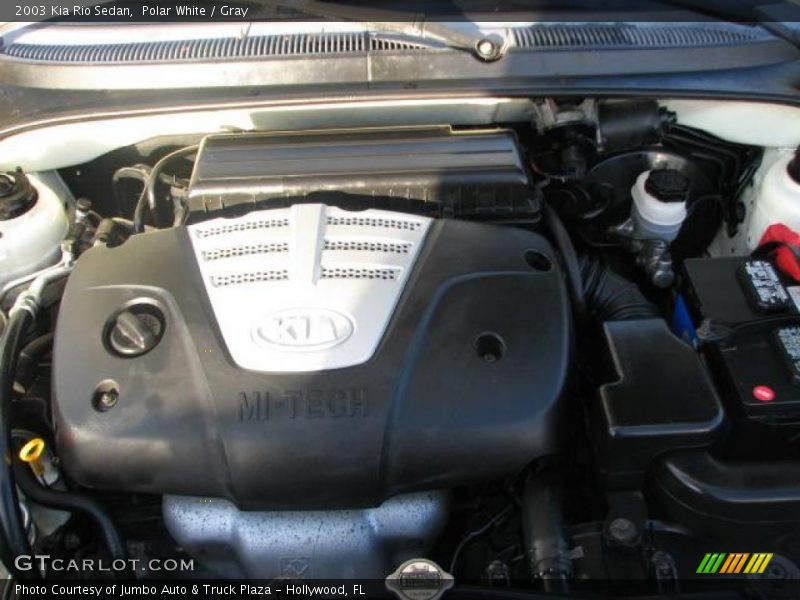 Polar White / Gray 2003 Kia Rio Sedan
