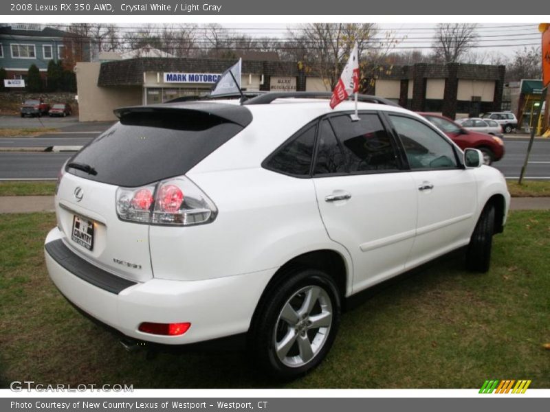 Crystal White / Light Gray 2008 Lexus RX 350 AWD