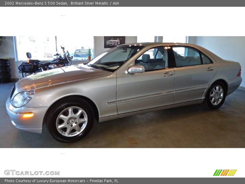 Brilliant Silver Metallic / Ash 2002 Mercedes-Benz S 500 Sedan