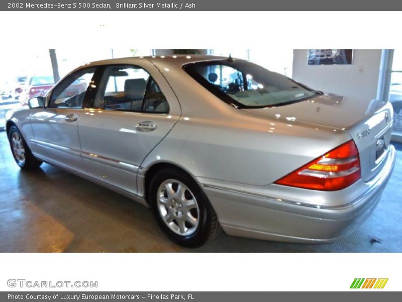 Brilliant Silver Metallic / Ash 2002 Mercedes-Benz S 500 Sedan
