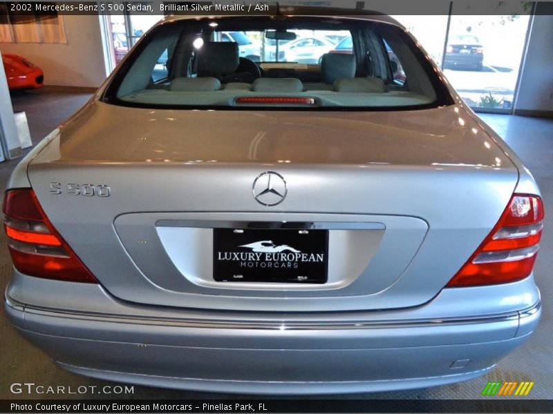 Brilliant Silver Metallic / Ash 2002 Mercedes-Benz S 500 Sedan
