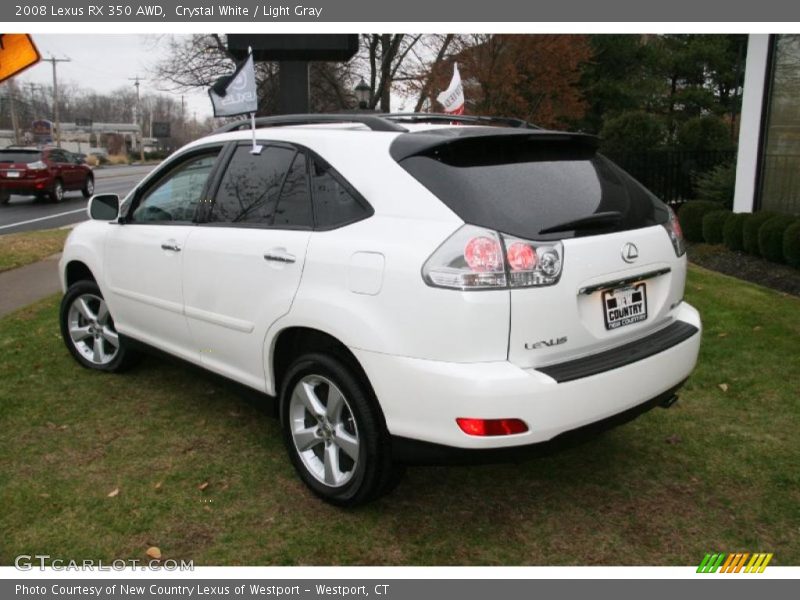 Crystal White / Light Gray 2008 Lexus RX 350 AWD