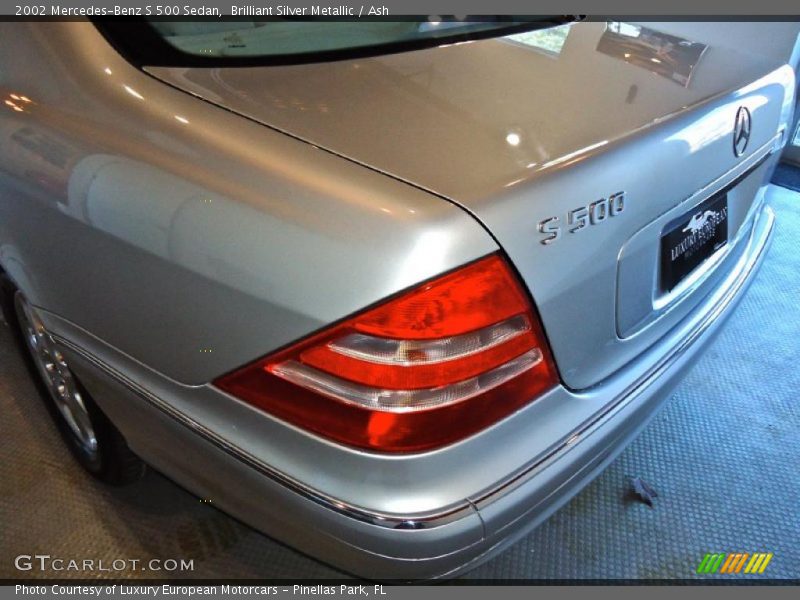 Brilliant Silver Metallic / Ash 2002 Mercedes-Benz S 500 Sedan
