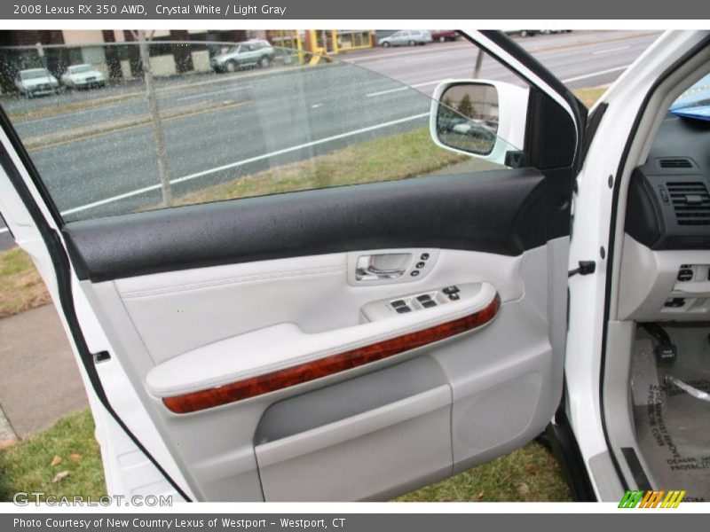 Crystal White / Light Gray 2008 Lexus RX 350 AWD