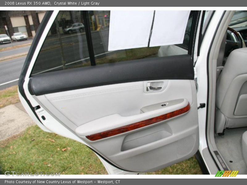 Crystal White / Light Gray 2008 Lexus RX 350 AWD
