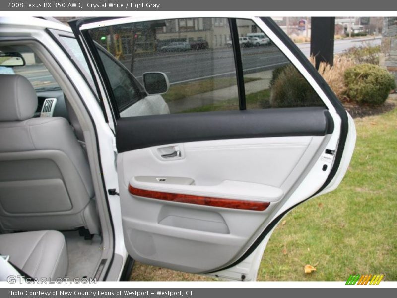 Crystal White / Light Gray 2008 Lexus RX 350 AWD