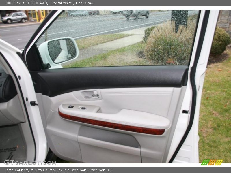 Crystal White / Light Gray 2008 Lexus RX 350 AWD