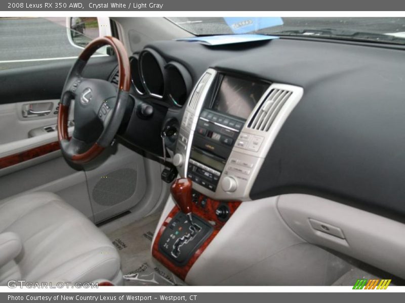 Crystal White / Light Gray 2008 Lexus RX 350 AWD