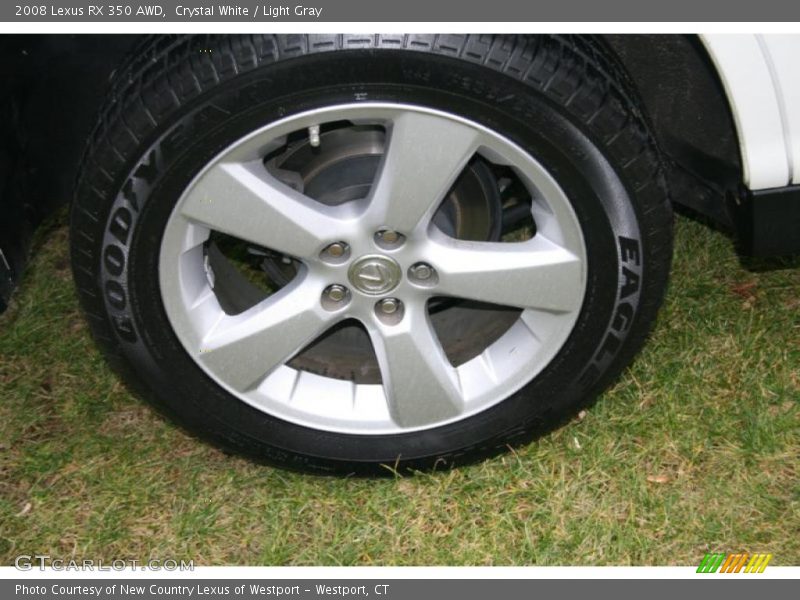 Crystal White / Light Gray 2008 Lexus RX 350 AWD