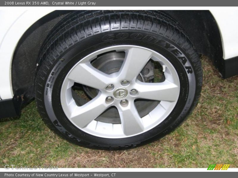 Crystal White / Light Gray 2008 Lexus RX 350 AWD