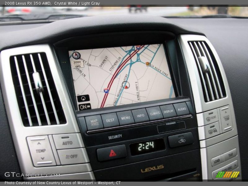 Crystal White / Light Gray 2008 Lexus RX 350 AWD