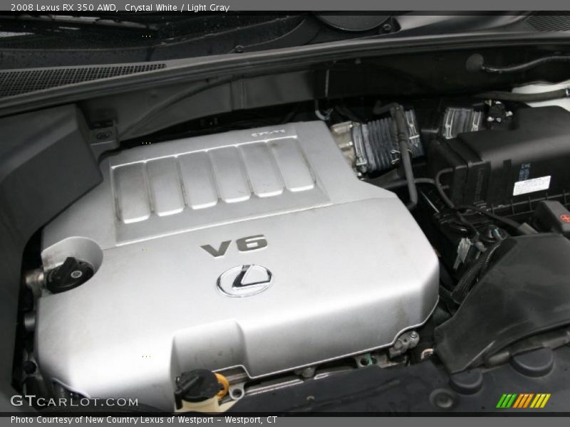 Crystal White / Light Gray 2008 Lexus RX 350 AWD