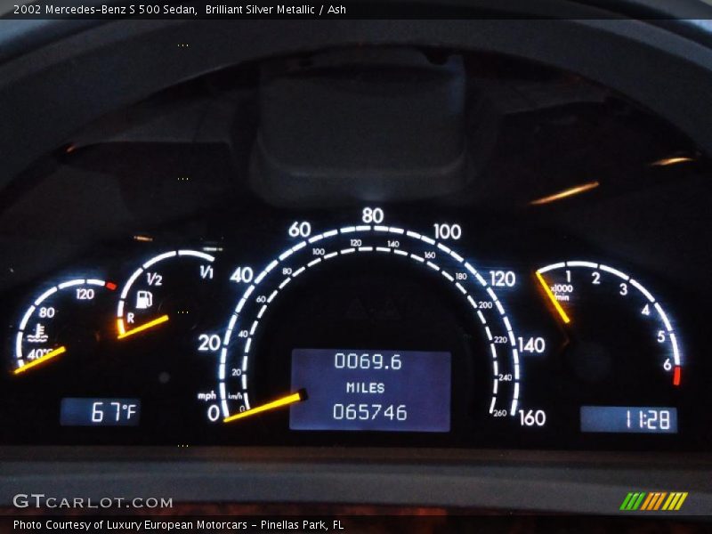  2002 S 500 Sedan 500 Sedan Gauges