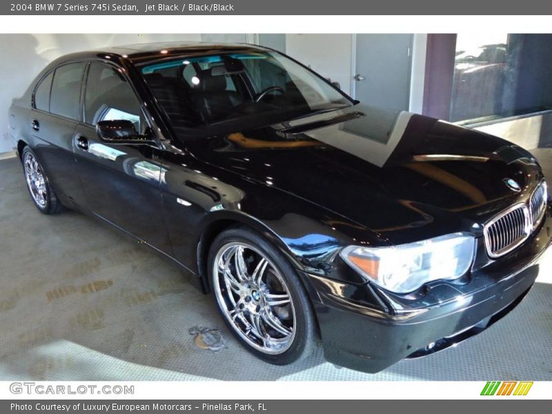Jet Black / Black/Black 2004 BMW 7 Series 745i Sedan